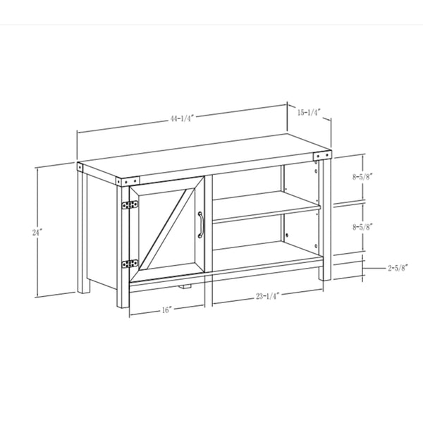 walker edison 44 rustic farmhouse tv stand w44bd1dwo w44bd1dro w44bd1dgw