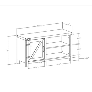 walker edison 44 rustic farmhouse tv stand w44bd1dwo w44bd1dro w44bd1dgw