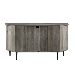 walker edison 48 simple glass door corner tv console w48clcr2dro w48clcr2dgw w48clcr2ddw