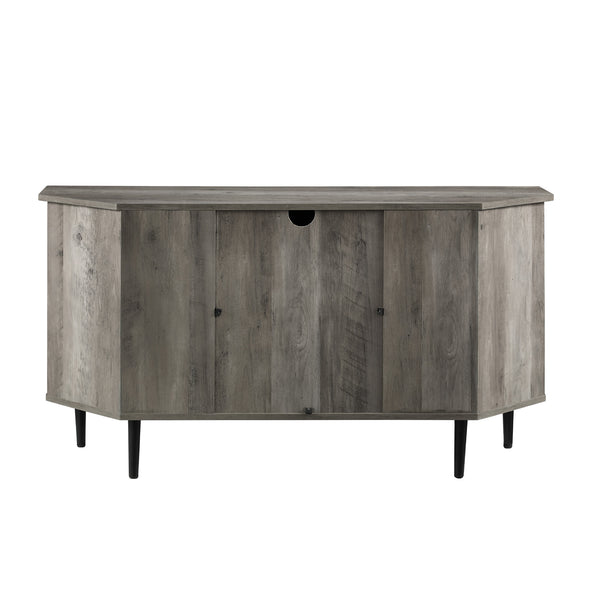 walker edison 48 simple glass door corner tv console w48clcr2dro w48clcr2dgw w48clcr2ddw