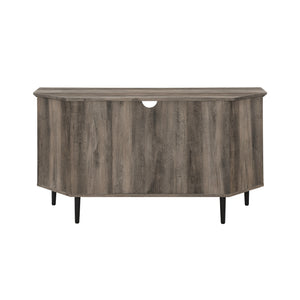 walker edison 48 simple glass door corner tv console w48clcr2dro w48clcr2dgw w48clcr2ddw