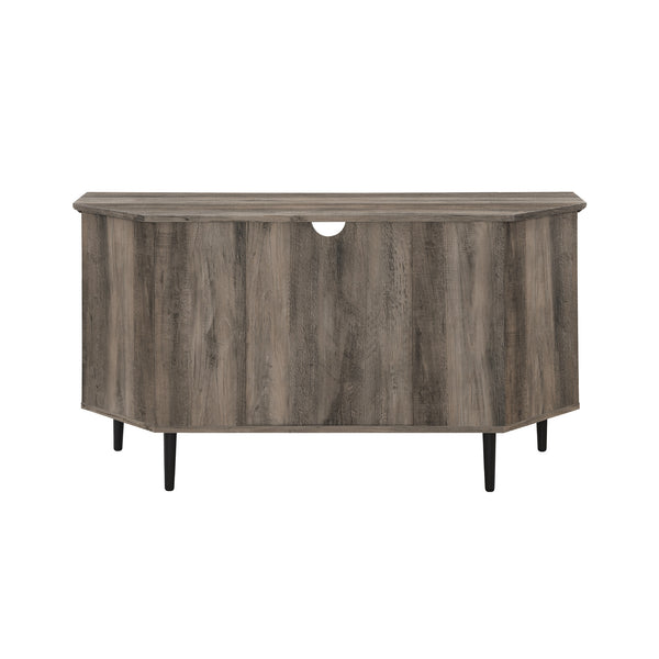 walker edison 48 simple glass door corner tv console w48clcr2dro w48clcr2dgw w48clcr2ddw