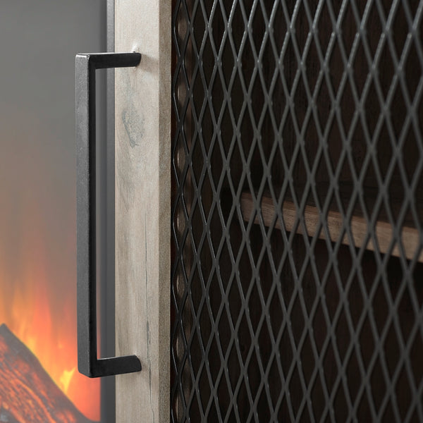 walker edison 48 rustic farmhouse fireplace tv stand w48fpsmdro w48fpsmdgw w48fpsmddw