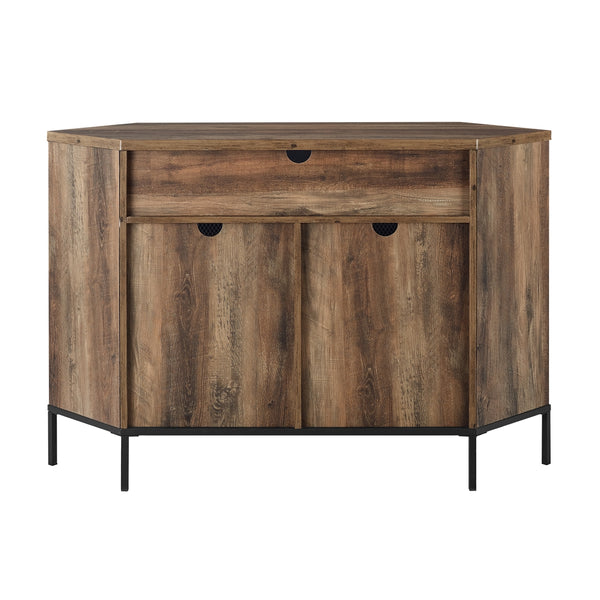 W48MVCRRO - 48" Mesh Door Corner TV Console - Reclaimed Barnwood Reclaimed Barnwood