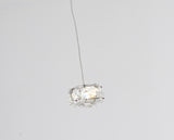 Bethel Chrome LED Pendant in Stainless Steel & Crystal