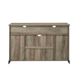 52" Modern Farmhouse TV Stand Grey Wash