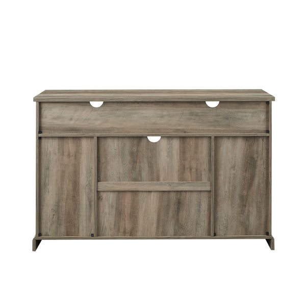 52" Modern Farmhouse TV Stand Grey Wash