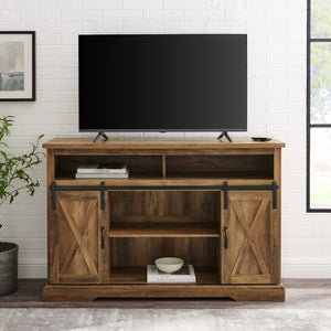W52HBSBDRO - 52" Modern Farmhouse TV Stand Grey Wash