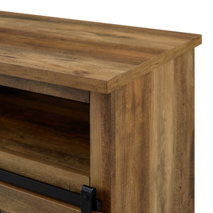 52" Modern Farmhouse TV Stand Rustic Oak