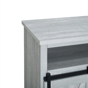 52" Modern Farmhouse TV Stand Stone Grey