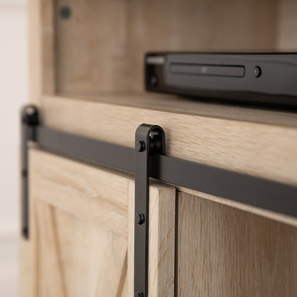 52" Modern Farmhouse TV Stand White Oak