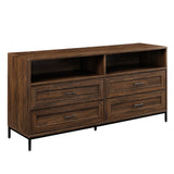 Walker Edison Chevy Contemporary/Modern 56" Contemporary 4-Drawer TV Stand W56CVY4DRDW