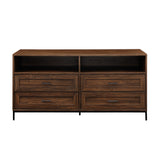 Walker Edison Chevy Contemporary/Modern 56" Contemporary 4-Drawer TV Stand W56CVY4DRDW