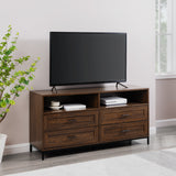 Walker Edison Chevy Contemporary/Modern 56" Contemporary 4-Drawer TV Stand W56CVY4DRDW