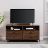 Walker Edison Chevy Contemporary/Modern 56" Contemporary 4-Drawer TV Stand W56CVY4DRDW