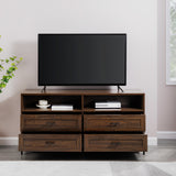 Walker Edison Chevy Contemporary/Modern 56" Contemporary 4-Drawer TV Stand W56CVY4DRDW