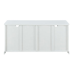 W58ABG4DBRWRO -  58" 4 Glass Door TV Stand Console