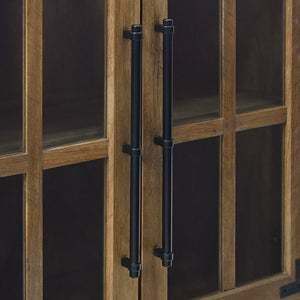 58" Farmhouse 4-Door TV Console Reclaimed Barnwood