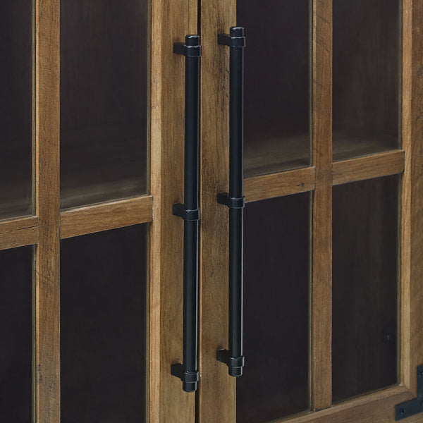 58" Farmhouse 4-Door TV Console Reclaimed Barnwood