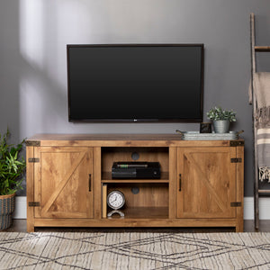 58" Farmhouse TV Stand Barnwood
