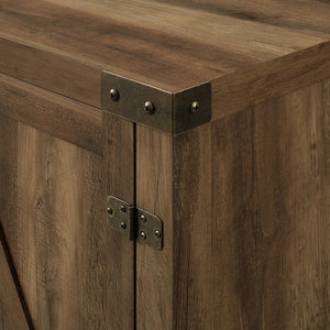 58" Farmhouse TV Stand Rustic Oak