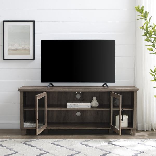 W58CO2DGW - walker edison 58 rustic tv stand w58co2dro w58co2dgw w58co2ddw