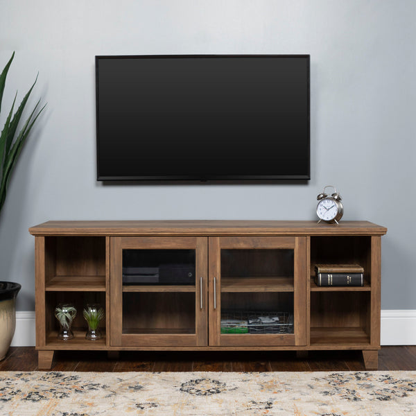 walker edison 58 rustic tv stand w58co2dro w58co2dgw w58co2ddw