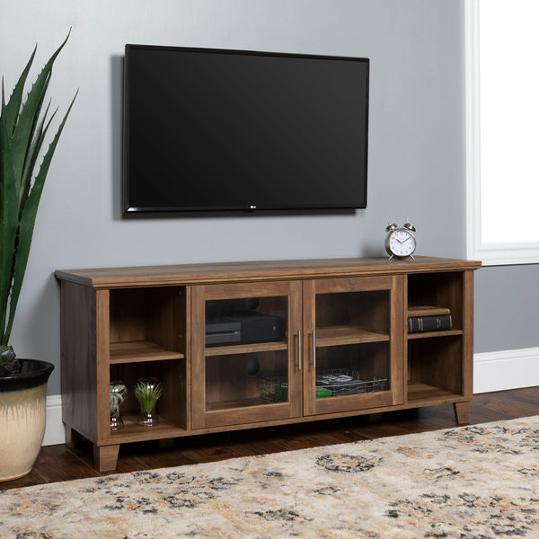 walker edison 58 rustic tv stand w58co2dro w58co2dgw w58co2ddw