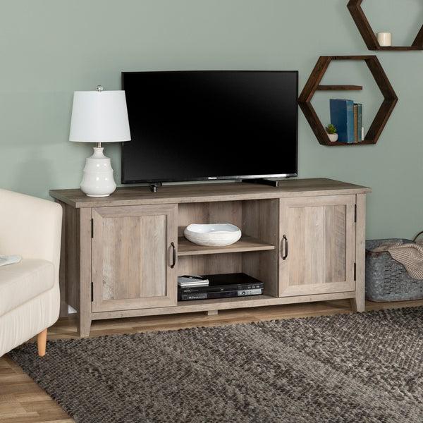 walker edison 58 modern farmhouse tv stand w58cs2dwo w58cs2dro w58cs2dgw