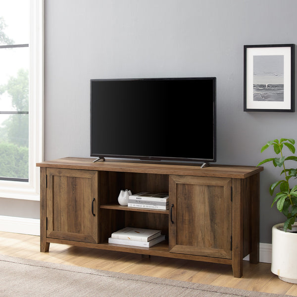 W58CS2DRO - walker edison 58 modern farmhouse tv stand w58cs2dwo w58cs2dro w58cs2dgw