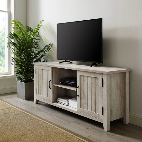 walker edison 58 modern farmhouse tv stand w58cs2dwo w58cs2dro w58cs2dgw