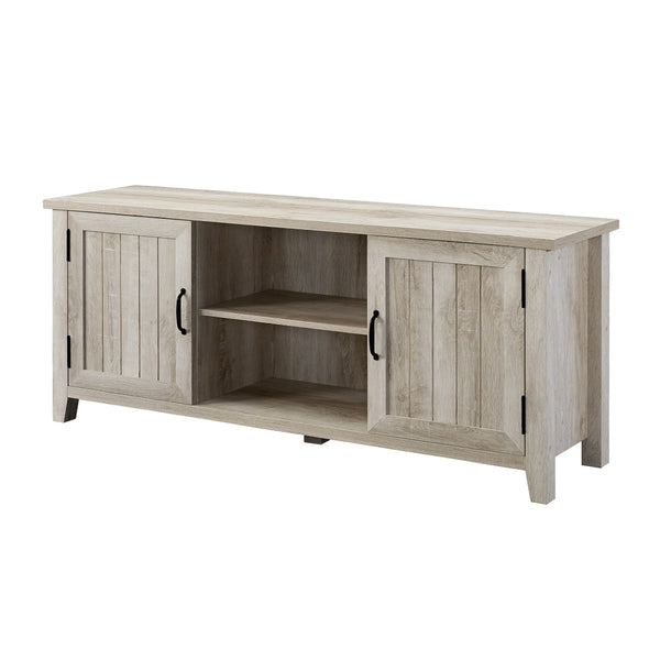 walker edison 58 modern farmhouse tv stand w58cs2dwo w58cs2dro w58cs2dgw