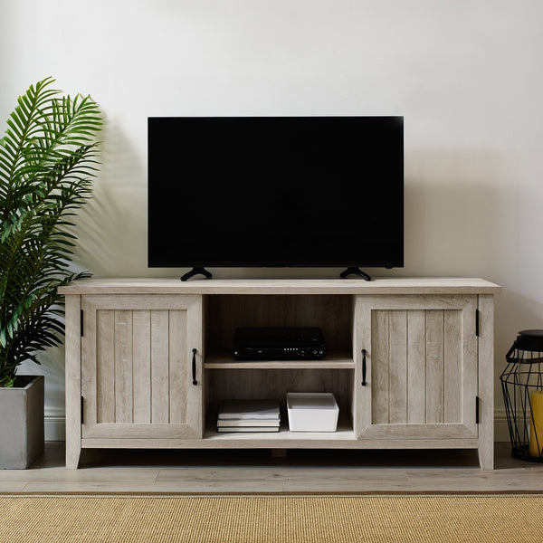 walker edison 58 modern farmhouse tv stand w58cs2dwo w58cs2dro w58cs2dgw