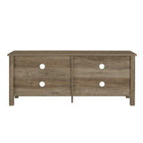 58" Rustic TV Stand Grey Wash