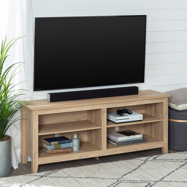 58" Rustic TV Stand Natural