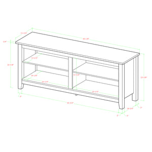 58" Rustic TV Stand Rustic Oak