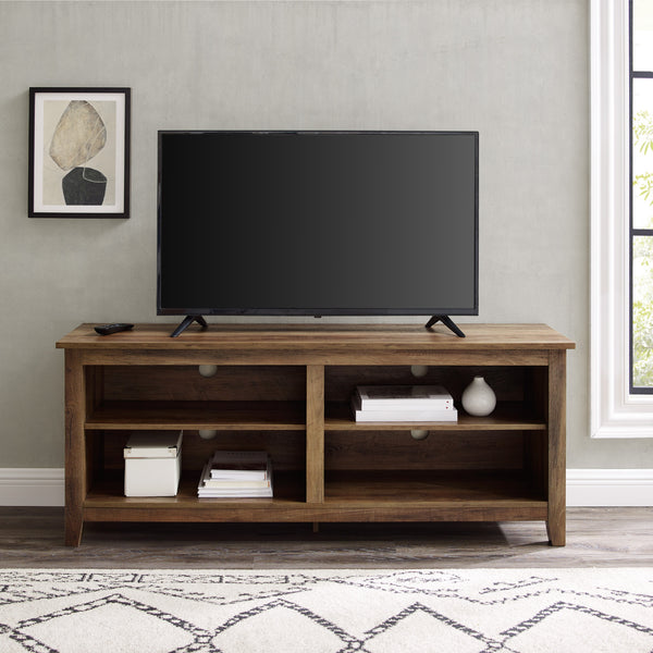 W58CSPRO - 58" Rustic TV Stand Grey Wash