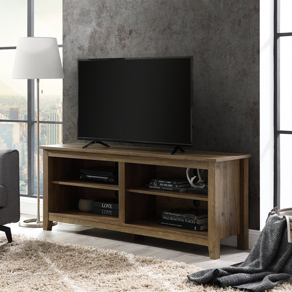 58" Rustic TV Stand Rustic Oak