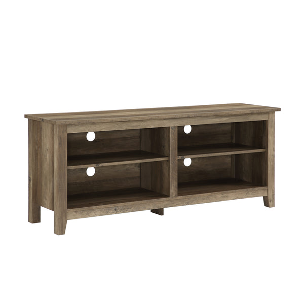 58" Rustic TV Stand Rustic Oak