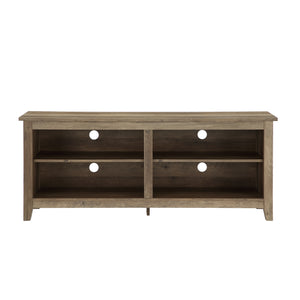58" Rustic TV Stand Rustic Oak