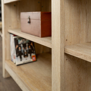 58" Rustic TV Stand White Oak