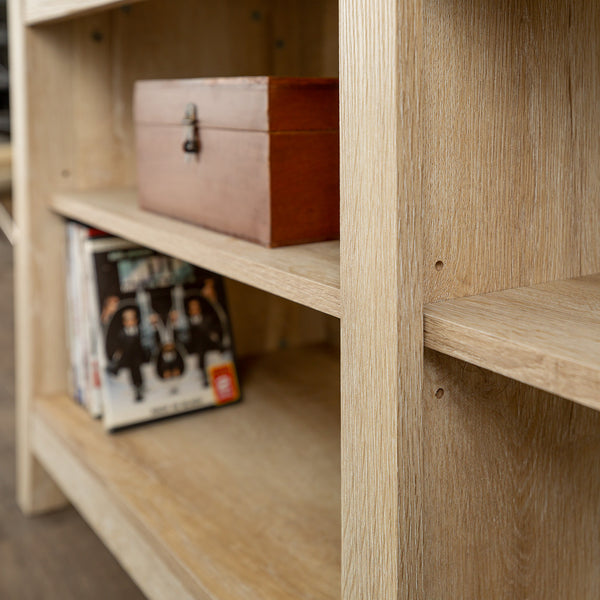 58" Rustic TV Stand White Oak