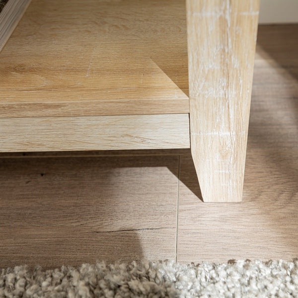 58" Rustic TV Stand White Oak