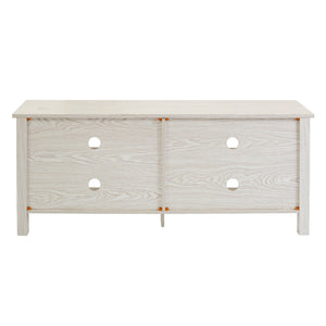 58" Rustic TV Stand White