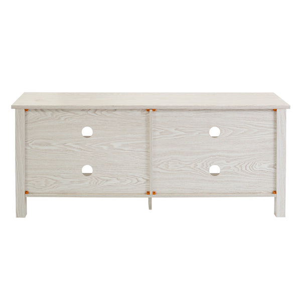 58" Rustic TV Stand White
