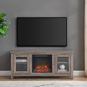 W58FP4DWGW - walker edison 58 traditional electric fireplace tv stand w58fp4dwwo w58fp4dwtb w58fp4dwgw w58fp4dwes w58fp4dwbw w58fp4dw
