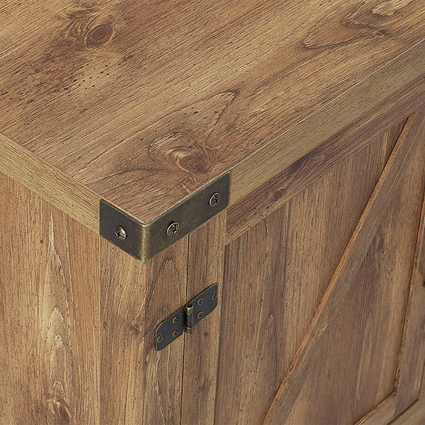 58" Rustic Modern Farmhouse Fireplace TV Stand Barnwood