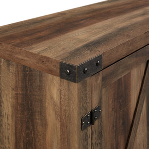 58" Rustic Modern Farmhouse Fireplace TV Stand Rustic Oak