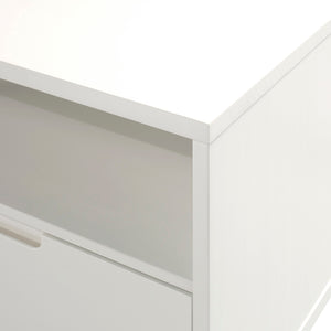 Walker Edison Ivy 58" 3 Drawer Solid Wood TV Stand XIIXR W58IV3DWH