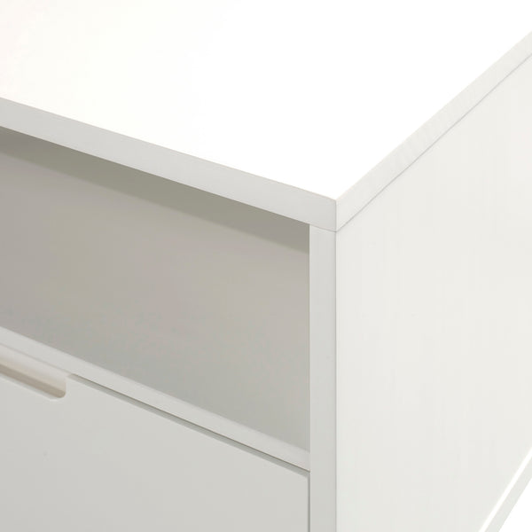 Walker Edison Ivy 58" 3 Drawer Solid Wood TV Stand XIIXR W58IV3DWH